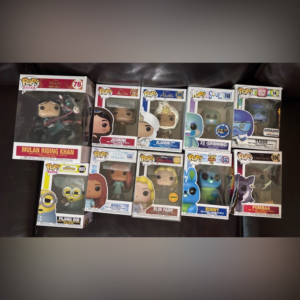 Disney themed Funko pops